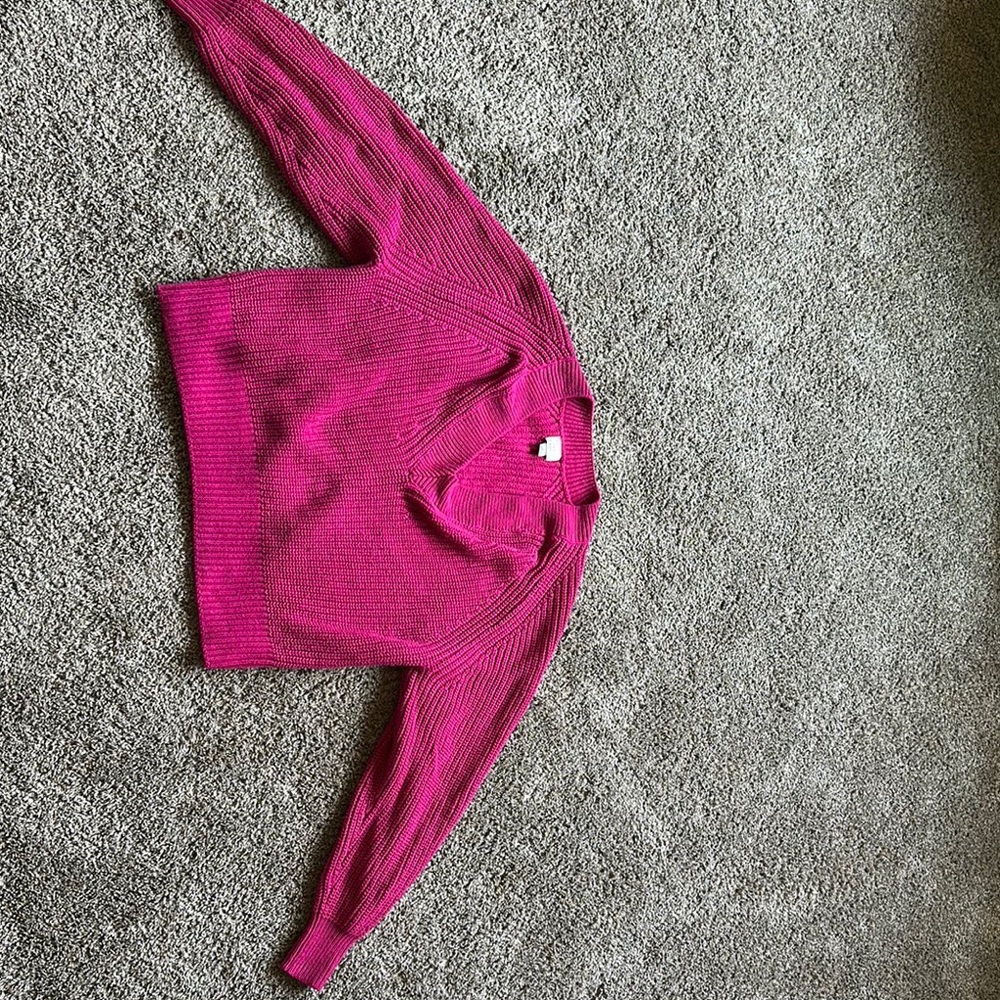 A New Day Pink V-Neck Sweater